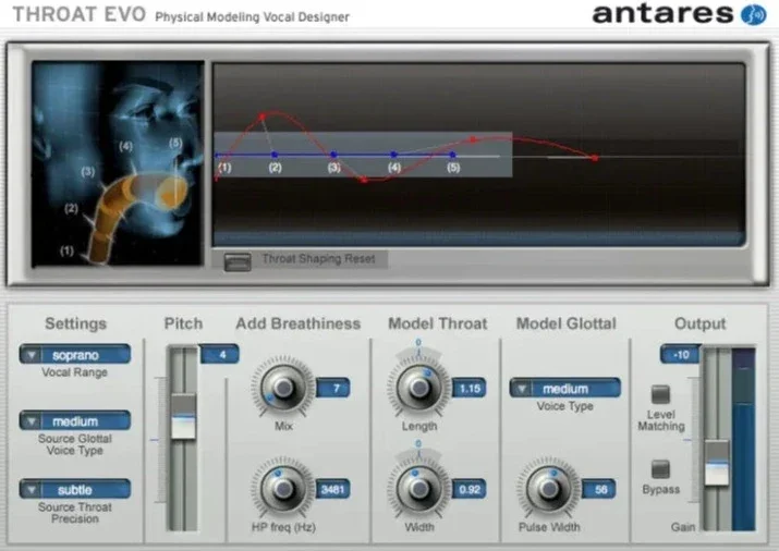 Antares Throat interface