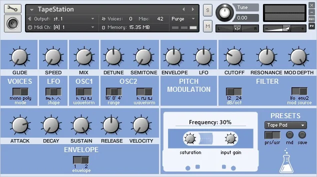 AudioThing TapeStation interface