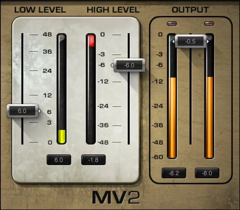 Waves MV2 interface
