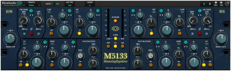 Kiive Audio M5133 Mastering Equalizer interface