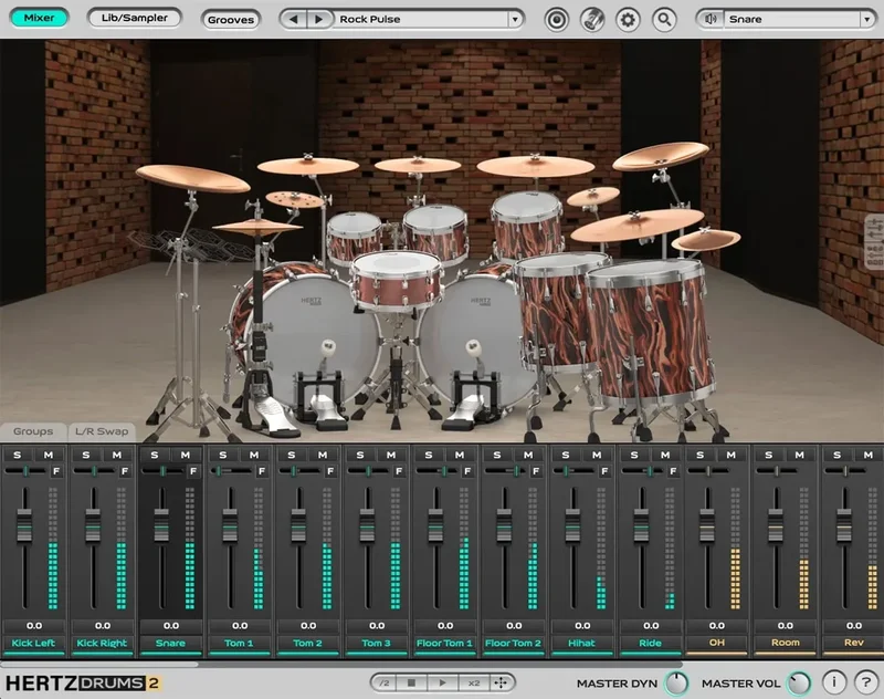 Hertz Instruments Hertz Drums 2 Grand Rock Pack interface