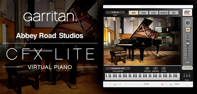 Garritan Abbey Road Studios CFX Lite interface