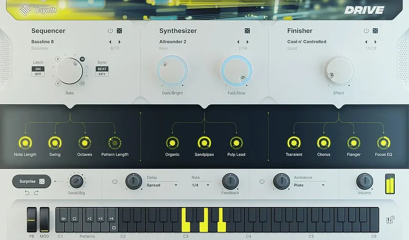 UJAM DRIVE interface