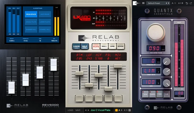 Relab Essentials Reverb Bundle interface