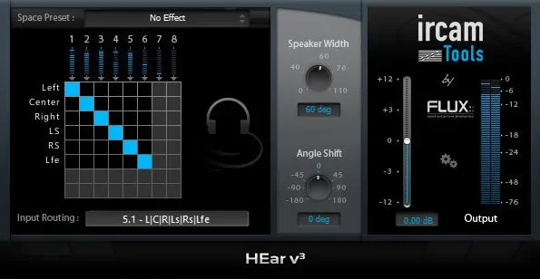 Flux IRCAM HEar V3 interface