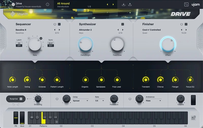 UJAM Usynth DRIVE Crossgrade from any paid UJAM product interface