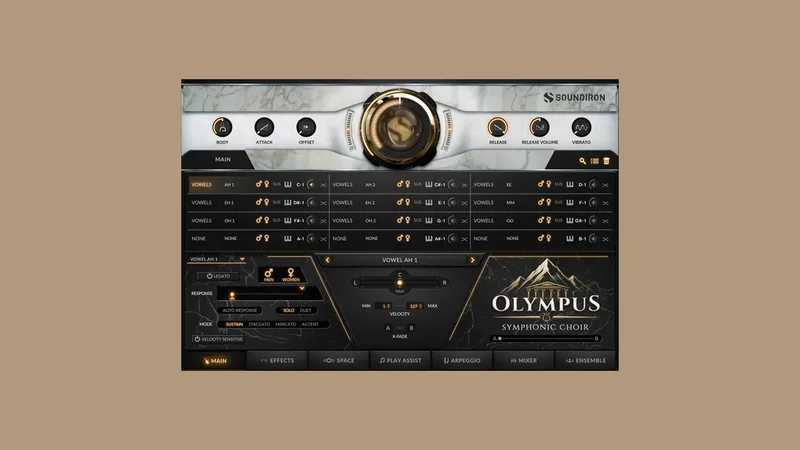 SoundIron Olympus Symphonic Choir interface