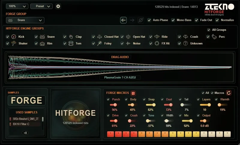 ZTEKNO Plugins HITFORGE interface