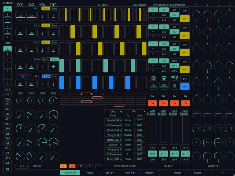 Cong Burn Strokes interface