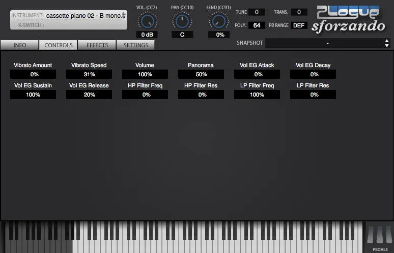 THEPHONOLOOP Cassette Piano.02 SFZ interface