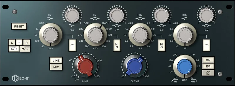 IK Multimedia EQ 81 interface