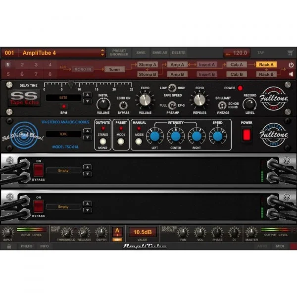 IK Multimedia AmpliTube Fulltone interface