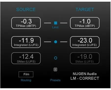 NUGEN Audio LM-Correct2 Upgrade from LM-Correct interface