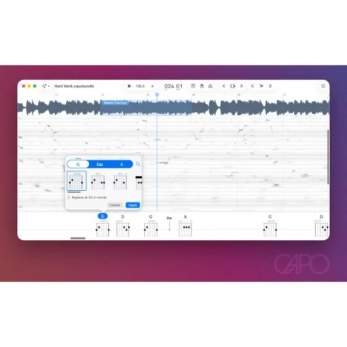Super Mega Ultra Groovy Capo Pro 4 interface