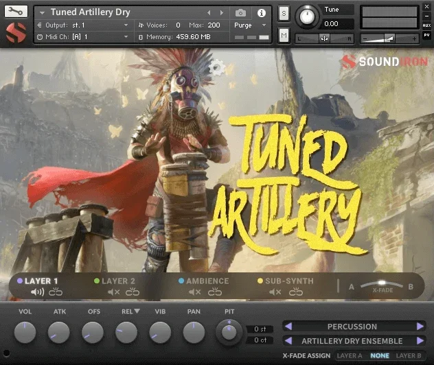 Soundiron Tuned Artillery 2.0 interface