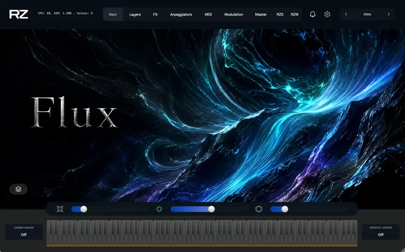 ZAK Sound Flux interface