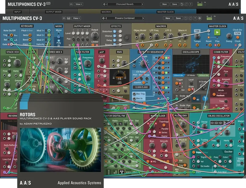 Applied Acoustics Multiphonics CV-3 + Sound Packs interface