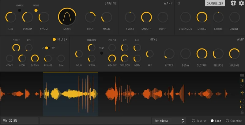 Inertia Sound Systems Granulizer 2 interface