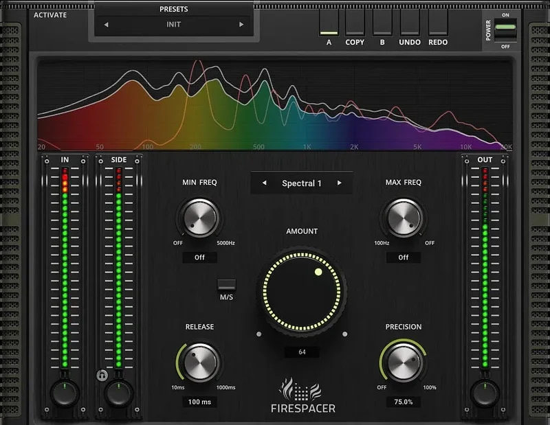 UnitedPlugins FireSpacer interface