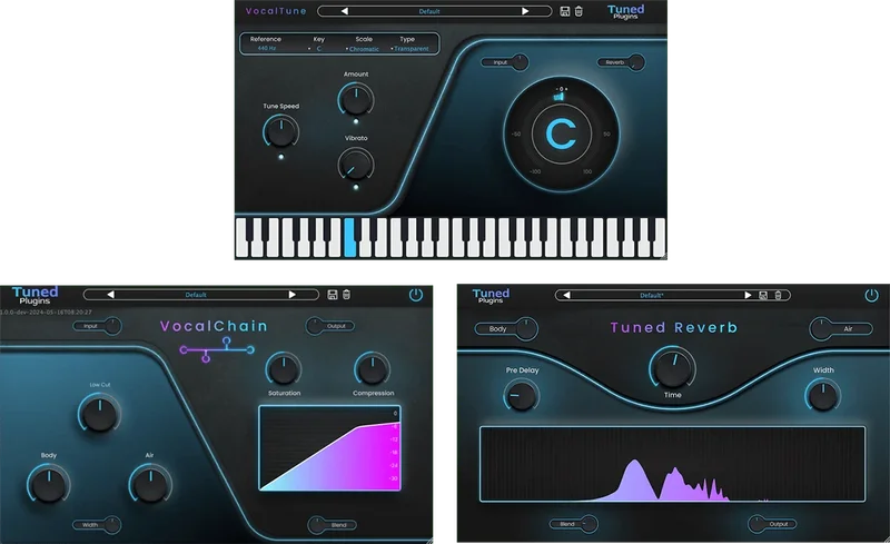 Tuned Plugins Vocal Essentials Bundle interface