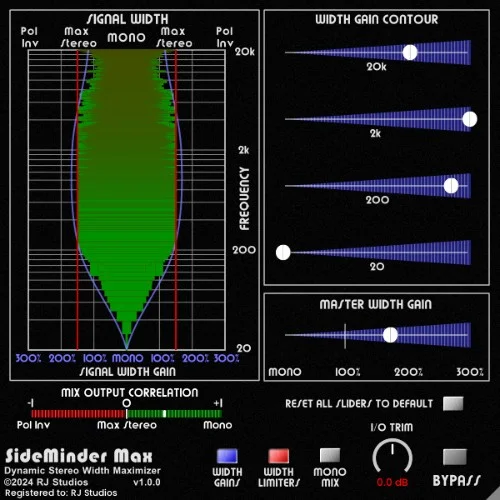 Raising Jake SideMinder Max interface