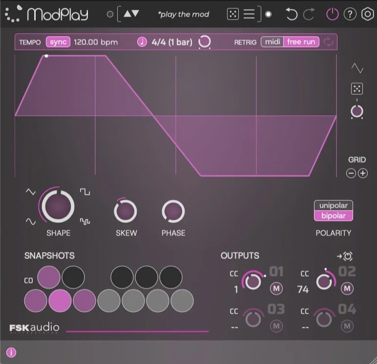 FSK Audio ModPlay interface