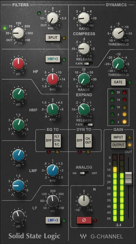 Waves SSL G-Channel interface