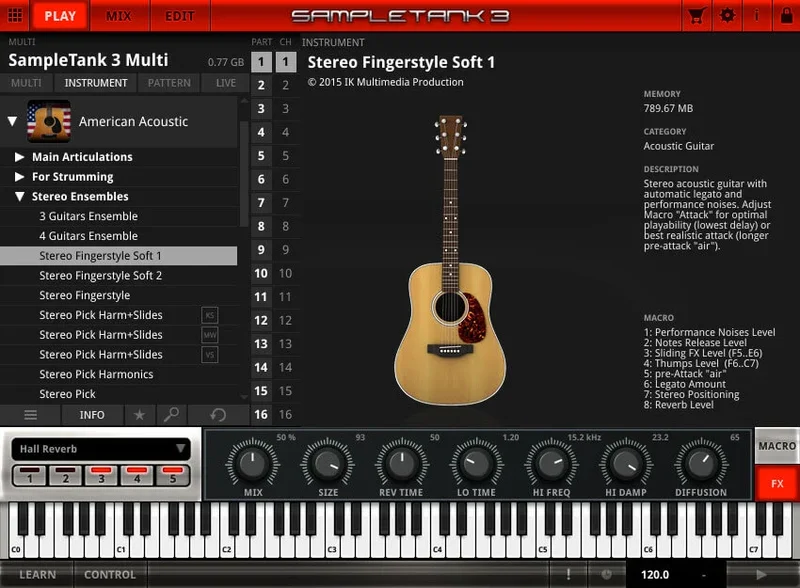 IK Multimedia American Acoustic interface