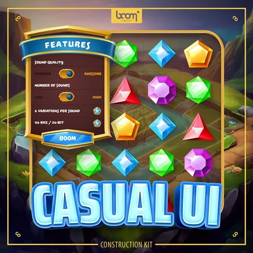 BOOM Library Casual UI - Construction Kit interface