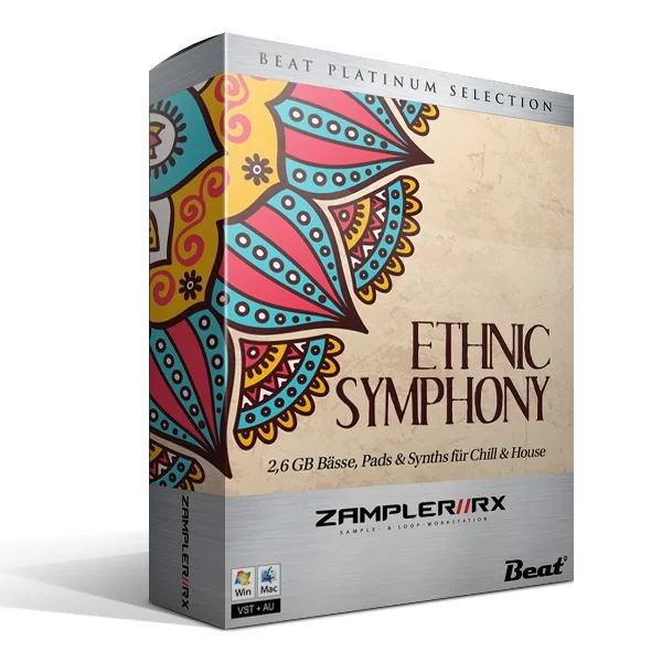 Beat Zampler Expansion: Ethnic Symphony interface
