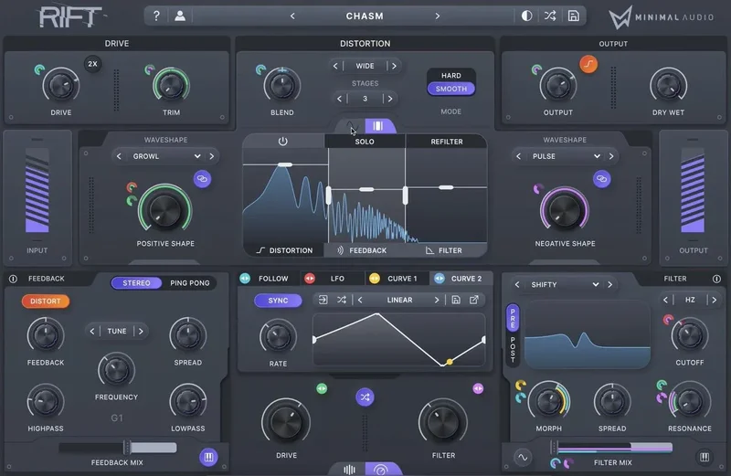 Minimal Audio Rift interface