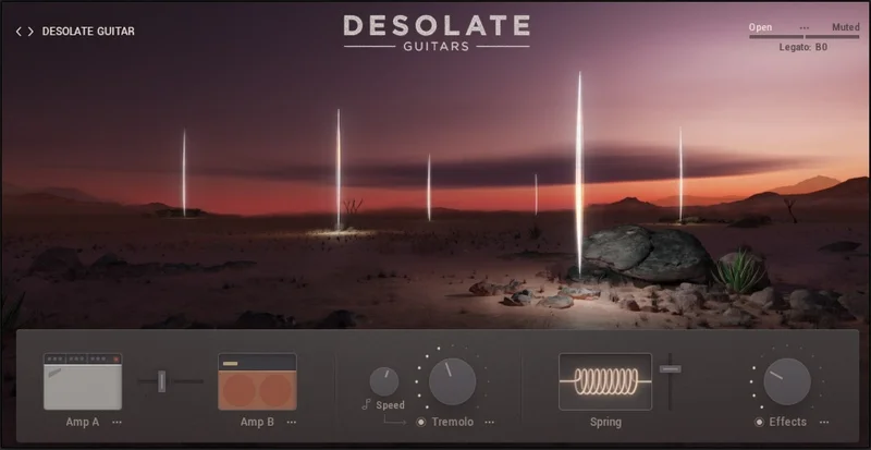 e-instruments Desolate Guitars interface