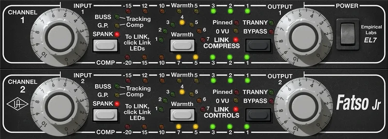 Universal Audio Emperical Labs FATSO Tape Simulator interface