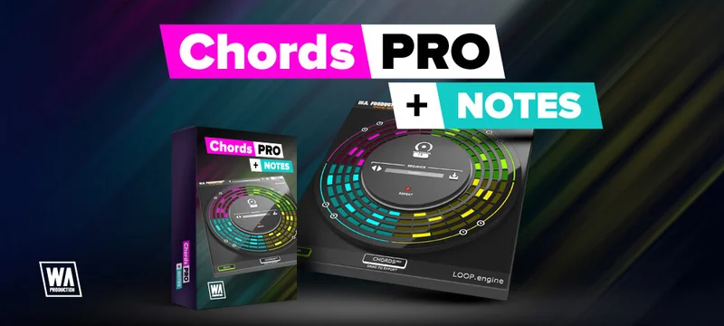 W. A. Production Chords Pro + Notes interface