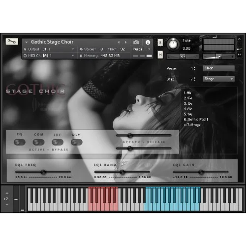 Bela D Media Gothic Stage Choir interface