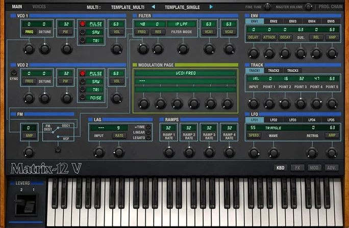 Arturia Matrix 12 V interface
