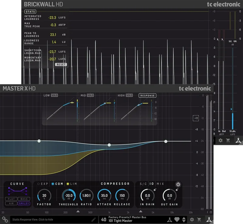 TC Electronic Mastering HD Native Bundle interface
