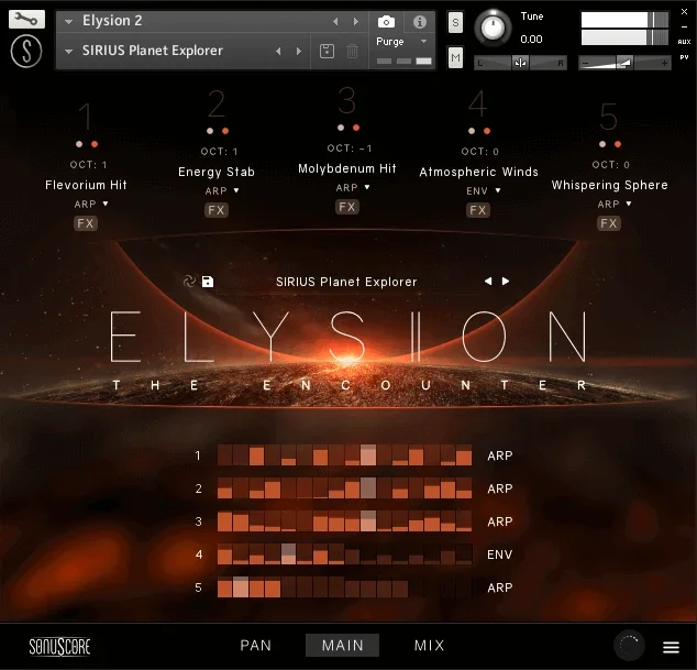 Sonuscore Elysion 2 interface