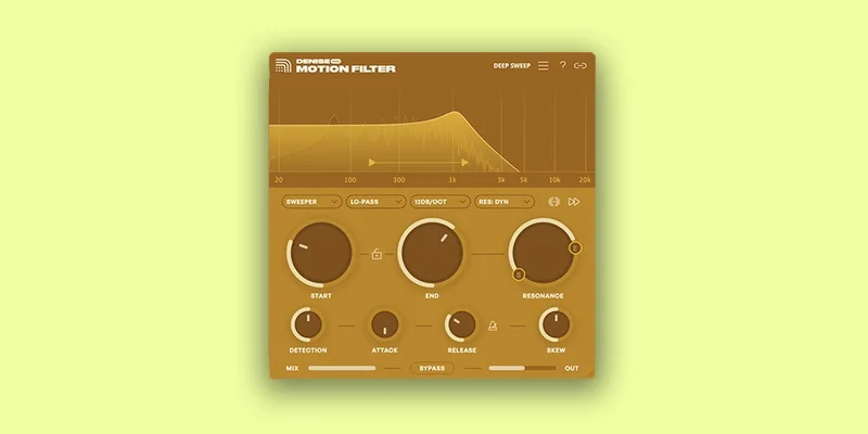 Denise Audio Motion Filter Upgrade from The Sweeper interface