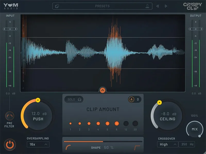 Yum Audio Crispy Clip interface
