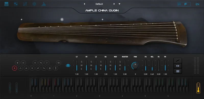 Ample Sound Ample China Guqin interface