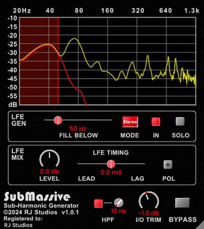 Raising Jake Studios SubMassive interface
