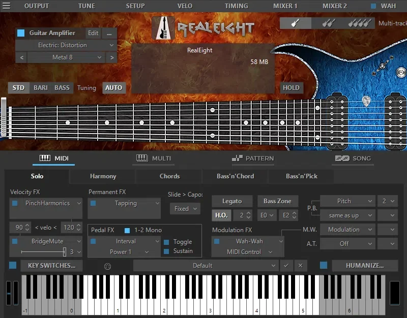 MusicLab RealEight 4 interface
