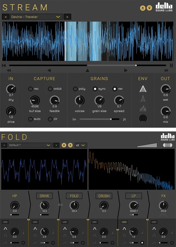Delta Sound Labs Alpha Bundle: Stream + Fold interface