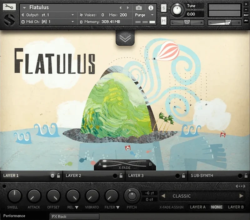 Soundiron Flatulus interface