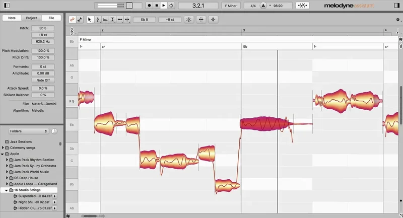 Celemony Melodyne 5 Assistant Update from 4 or older Assistant interface
