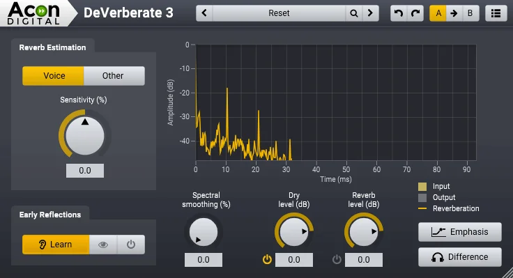 Acon Digital DeVerberate 3 - Upgrade from DeVerberate 2 interface