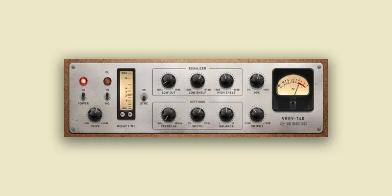 Fuse Audio Labs VREV-140 Vintage Plate Reverb interface