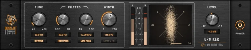 Fuse Audio Labs Ocelot Upmixer interface