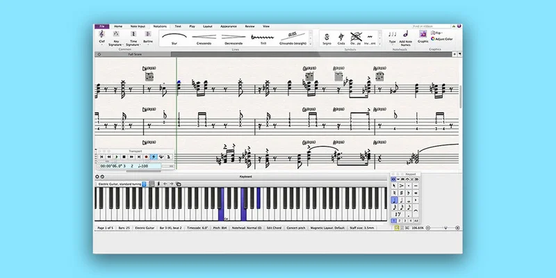 Avid Sibelius Artist 1 Year Subscription Renew interface